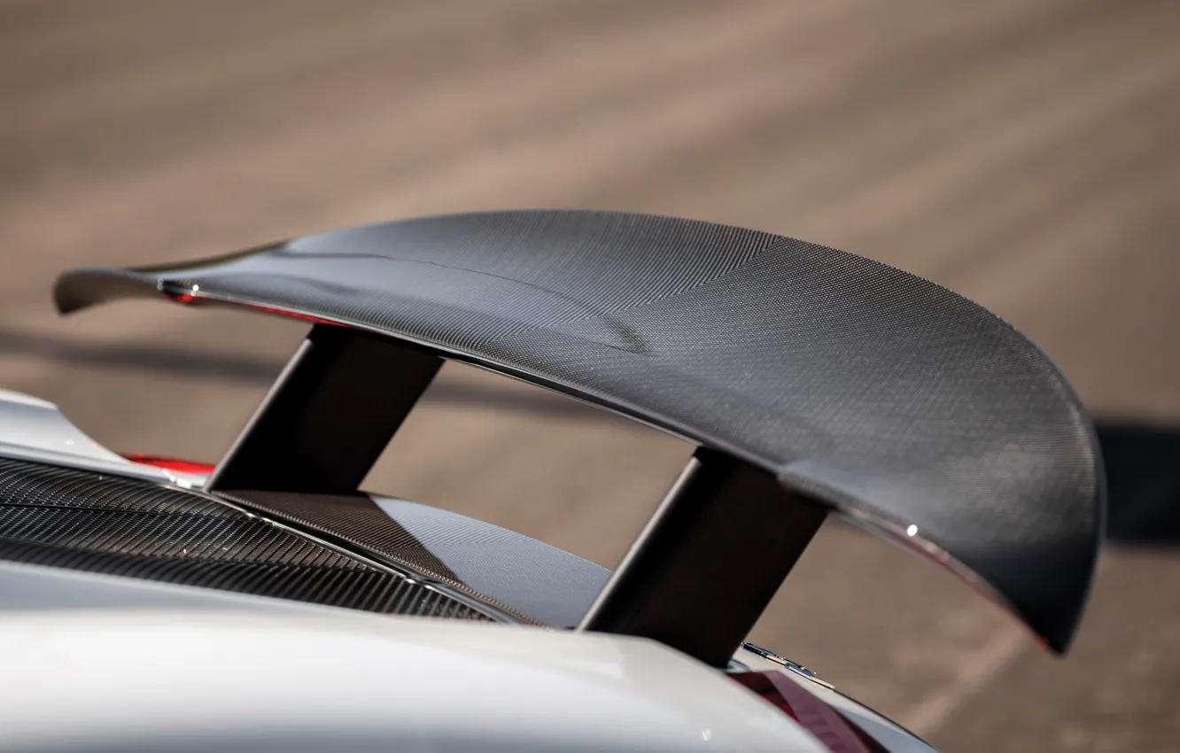 Photo wallpaper Porsche, 918, carbon, rear wing, Porsche 918 Spyder Weissach Package