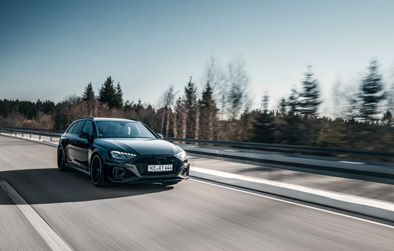 Photo wallpaper Audi, speed, RS 4, ABBOT, RS4, Before, 2020