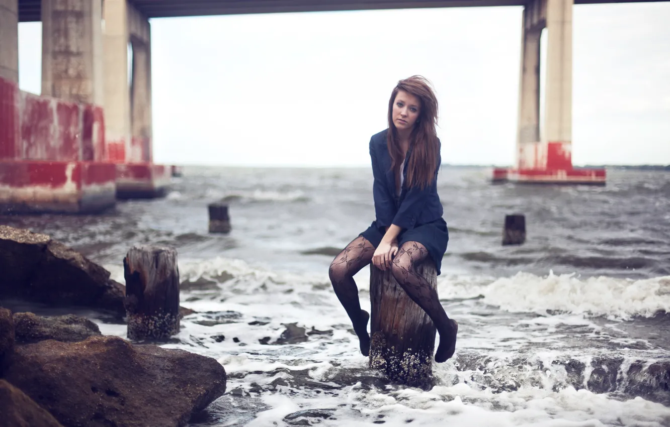 Photo wallpaper girl, posts, brunette, photographer, tights, girl, photography, photographer