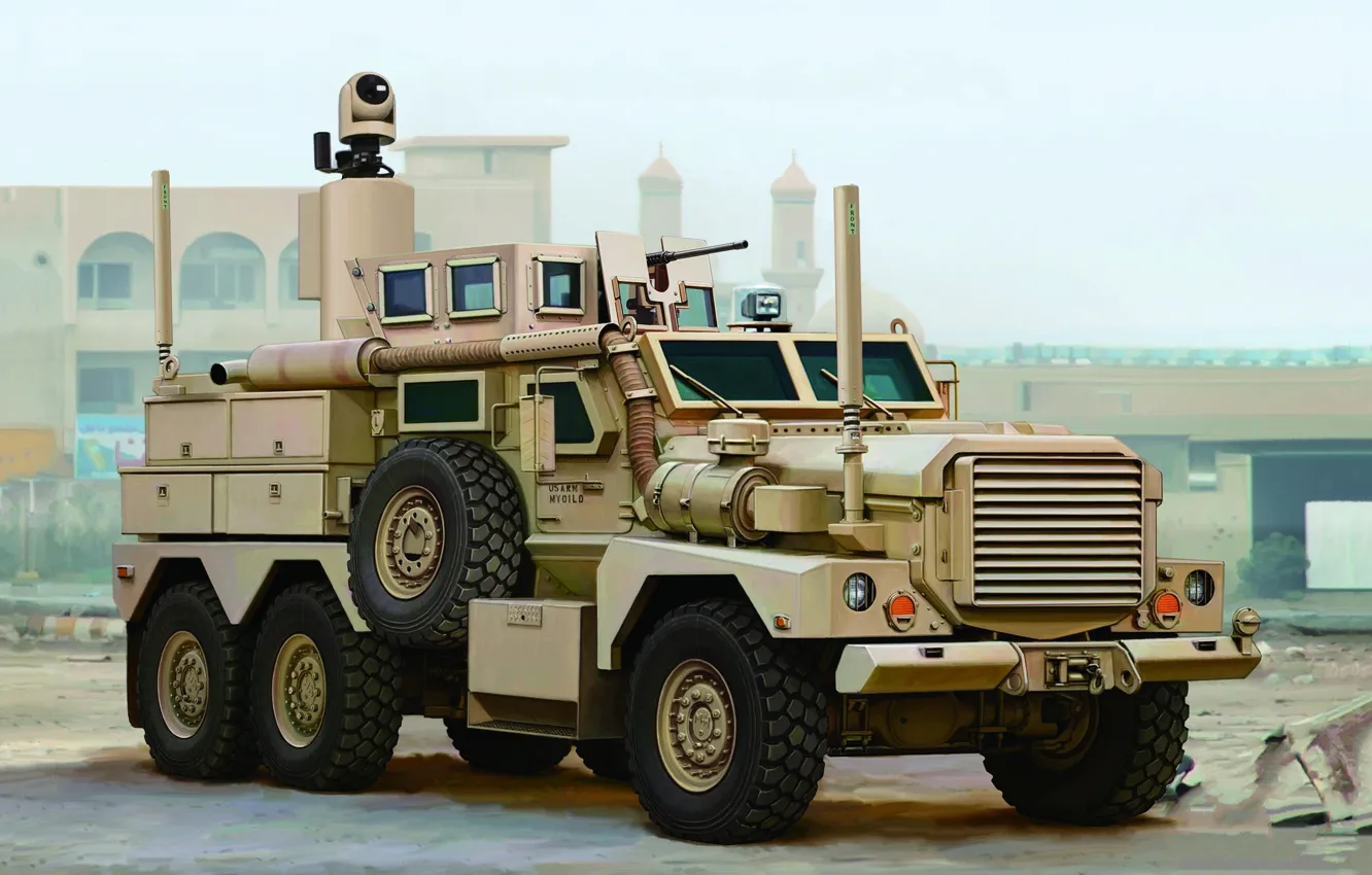 Photo wallpaper Art, Cougar, Joint EOD Rapid Response Vehicle, U.S.Army, 6x6 JERRV, Armored car