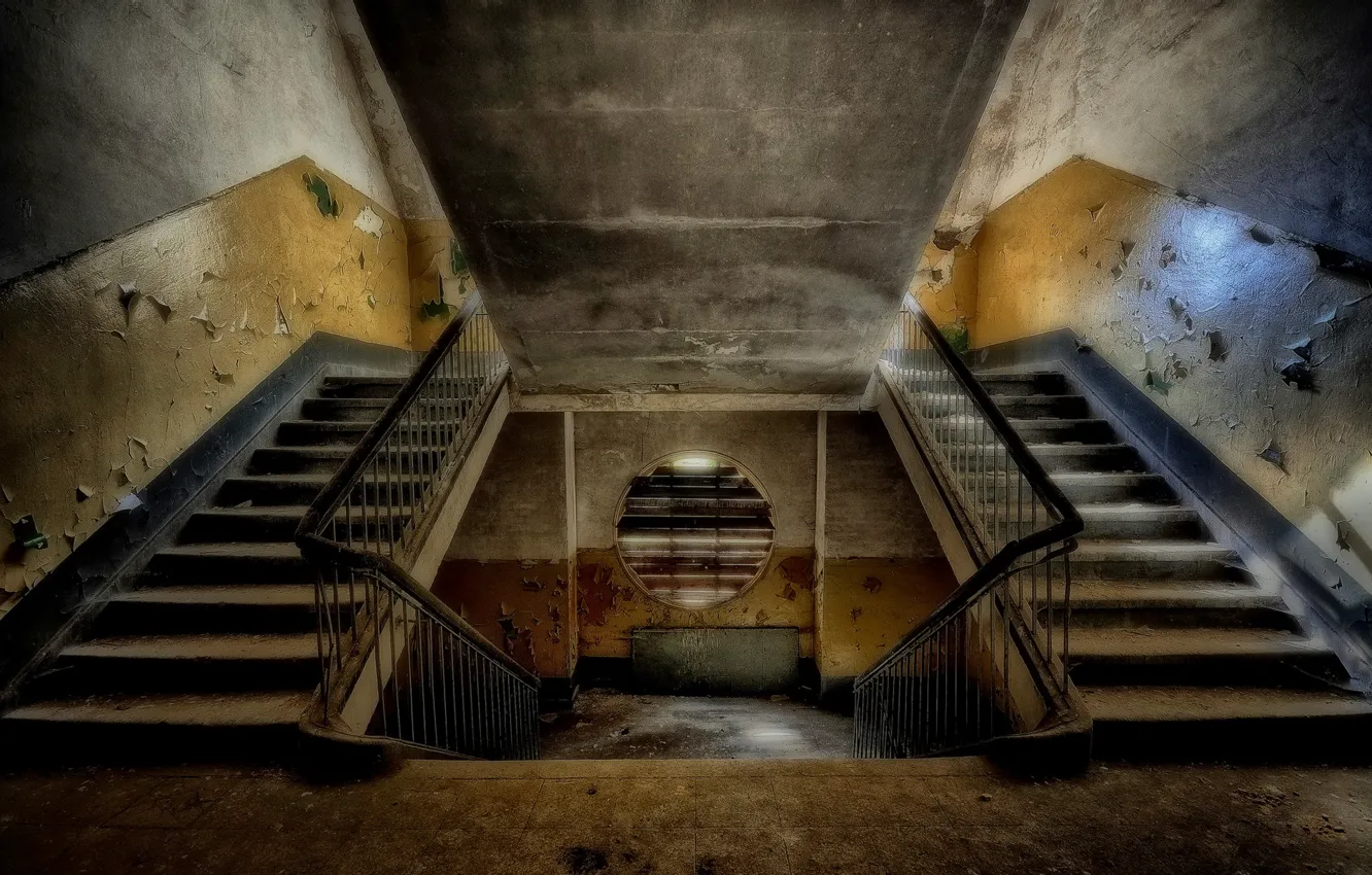 Photo wallpaper background, wall, ladder