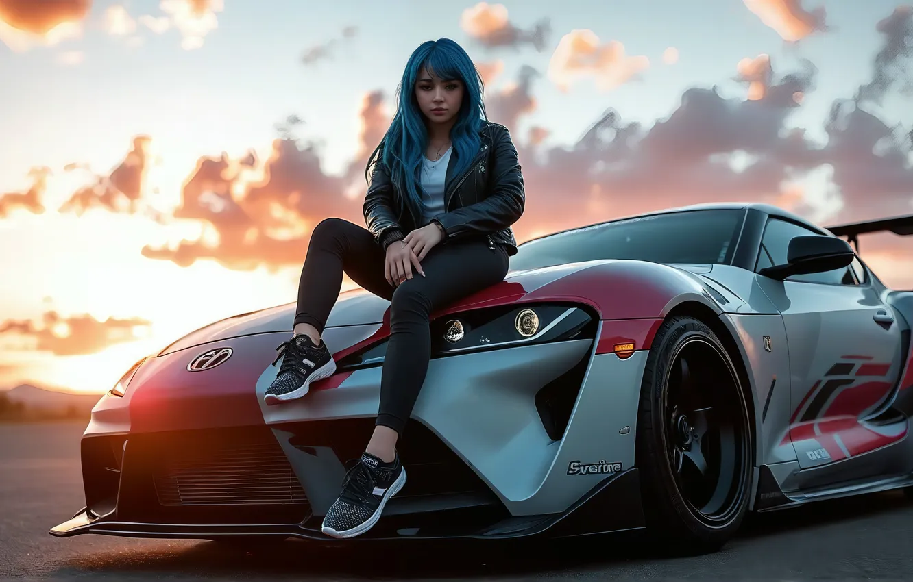 Photo wallpaper AI Art, Toyota, Toyota Supra