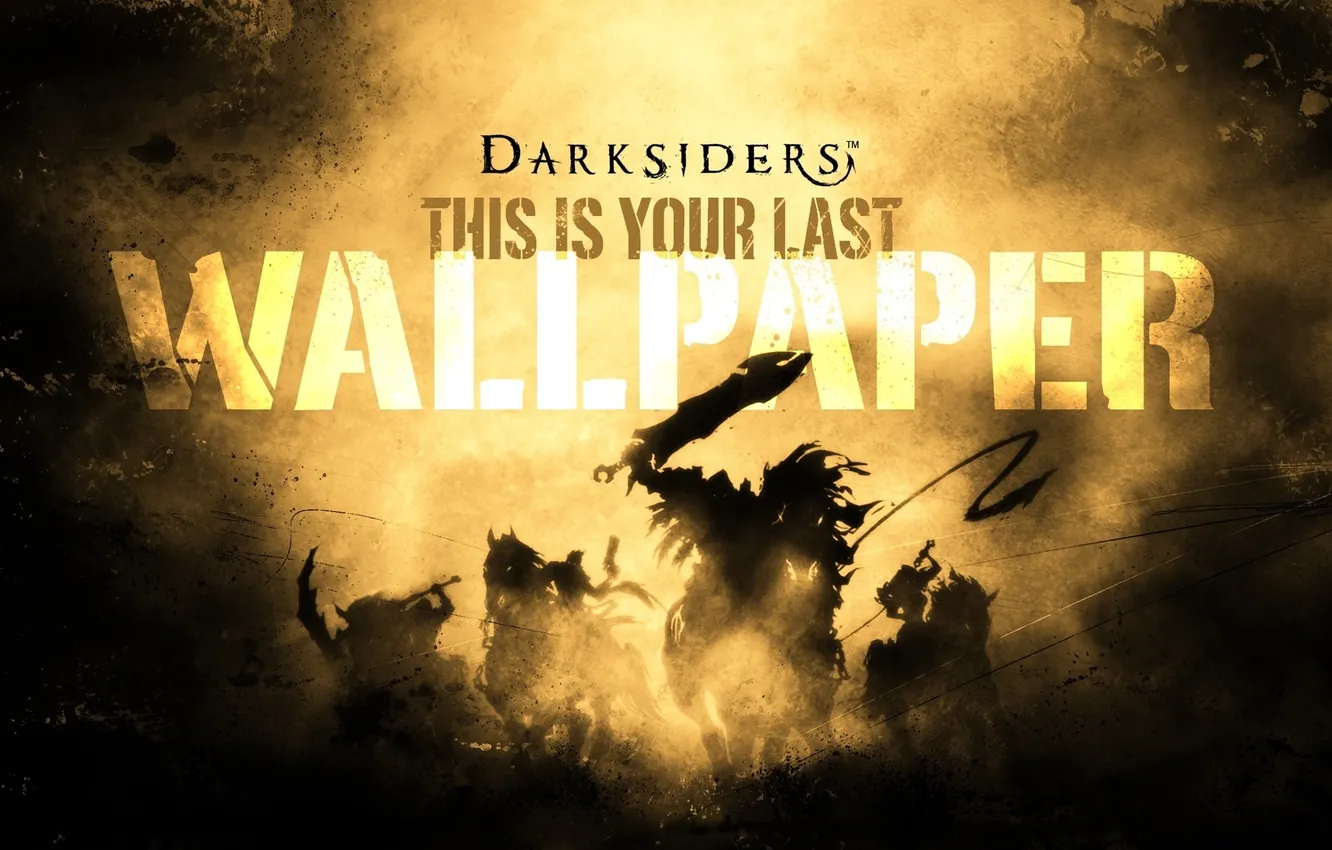 Photo wallpaper letters, shadows, darksiders