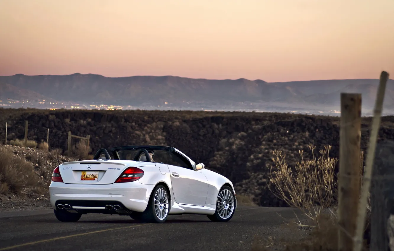 Photo wallpaper road, machine, background