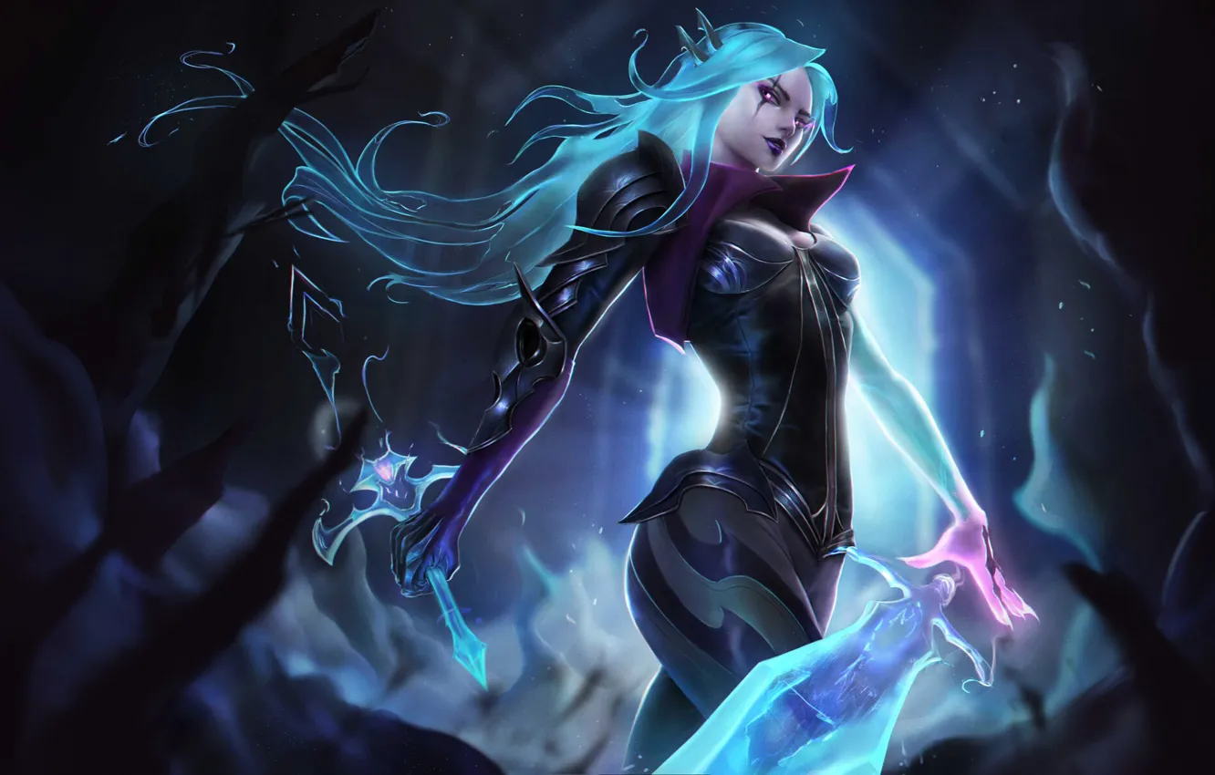 Photo wallpaper game, League of Legends, LoL, League Of Legends, Catarina, the servant of death