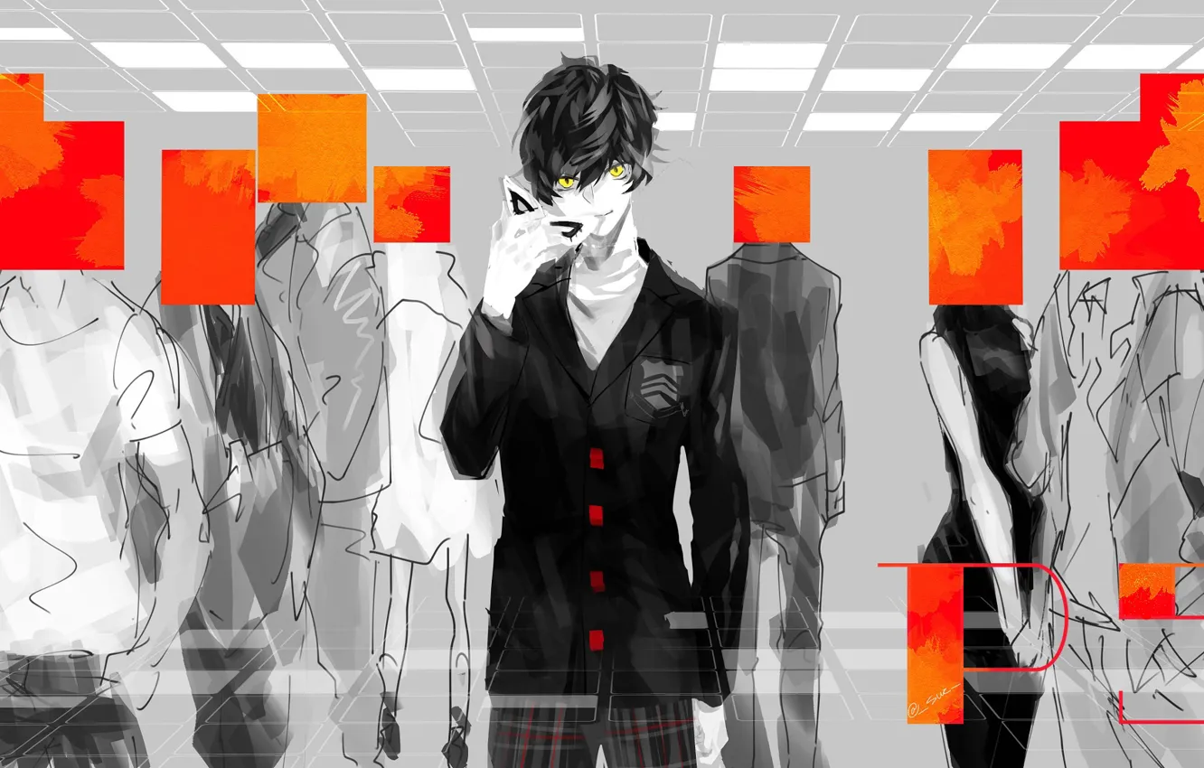Photo wallpaper people, the game, anime, art, guy, character, Person 5, Persona 5