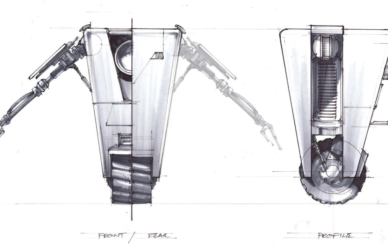 Photo wallpaper design, Borderlands, Sketch, Claptrap