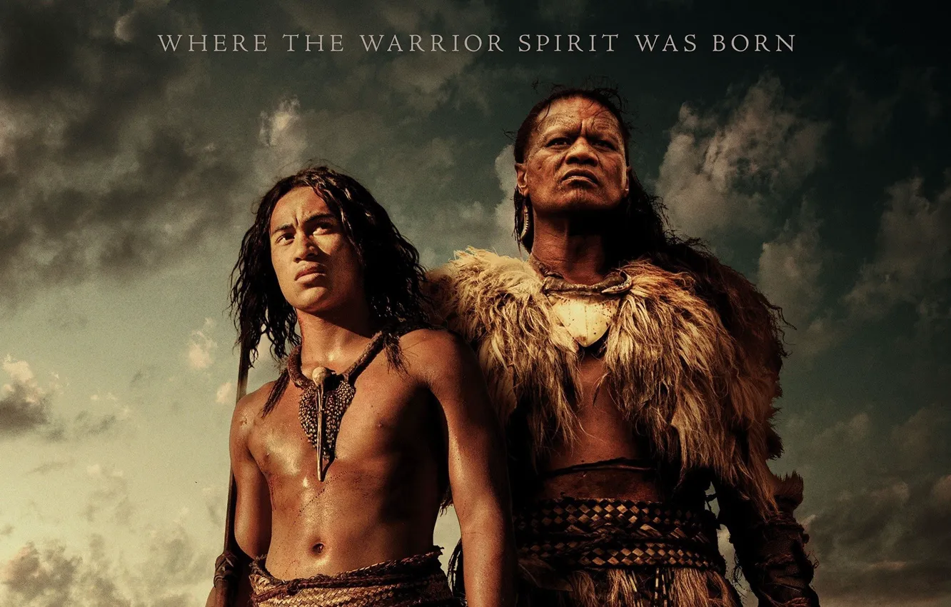 Photo wallpaper cinema, sky, long hair, war, feathers, clouds, man, boy