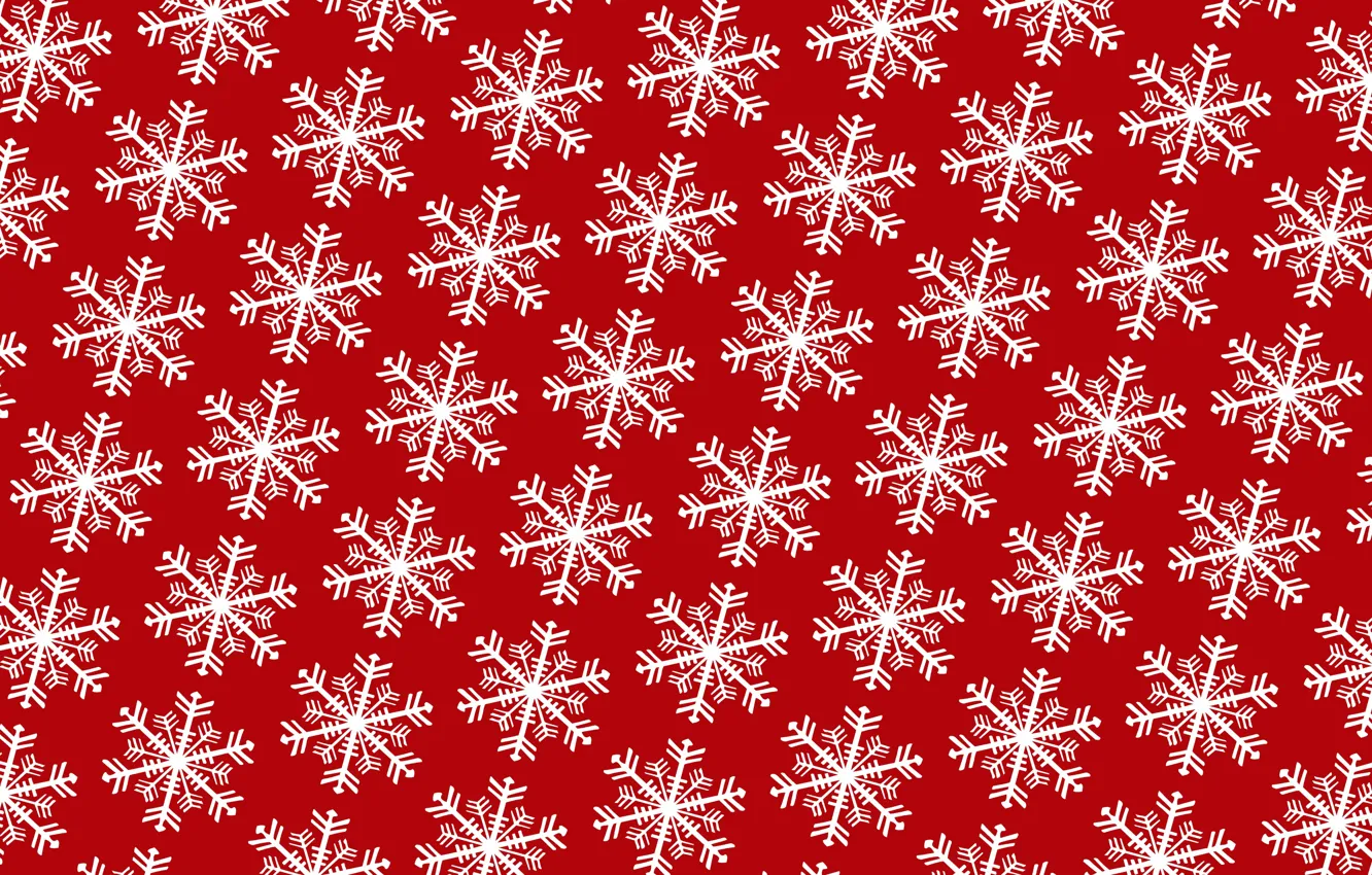 Photo wallpaper winter, snowflakes, holiday, pattern, New Year