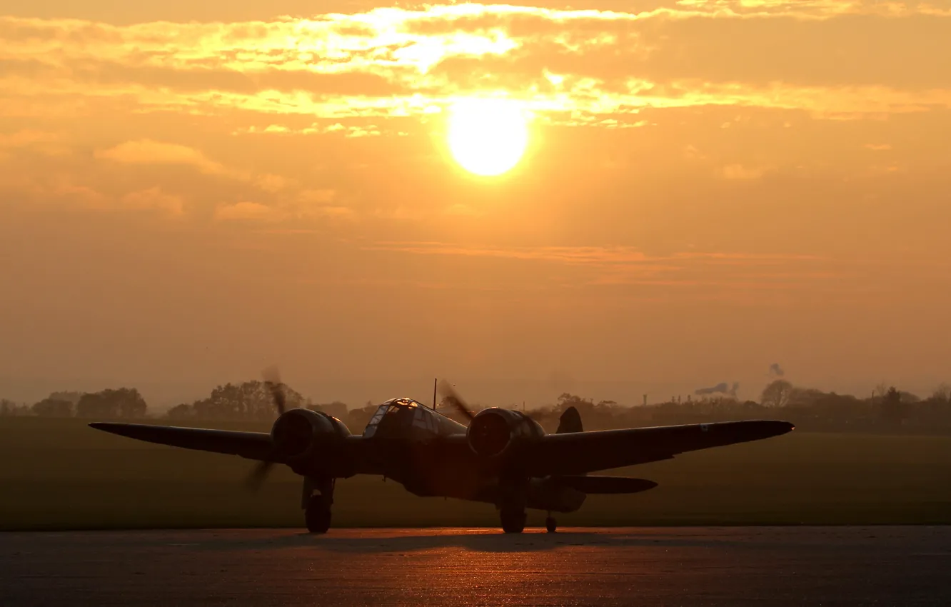 Photo wallpaper bomber, British, speed, easy, Bristol Blenheim, Bristol Blenheim