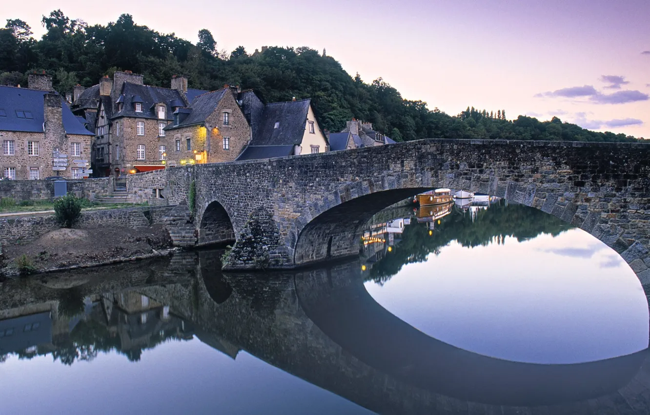 Photo wallpaper bridge, river, France, home