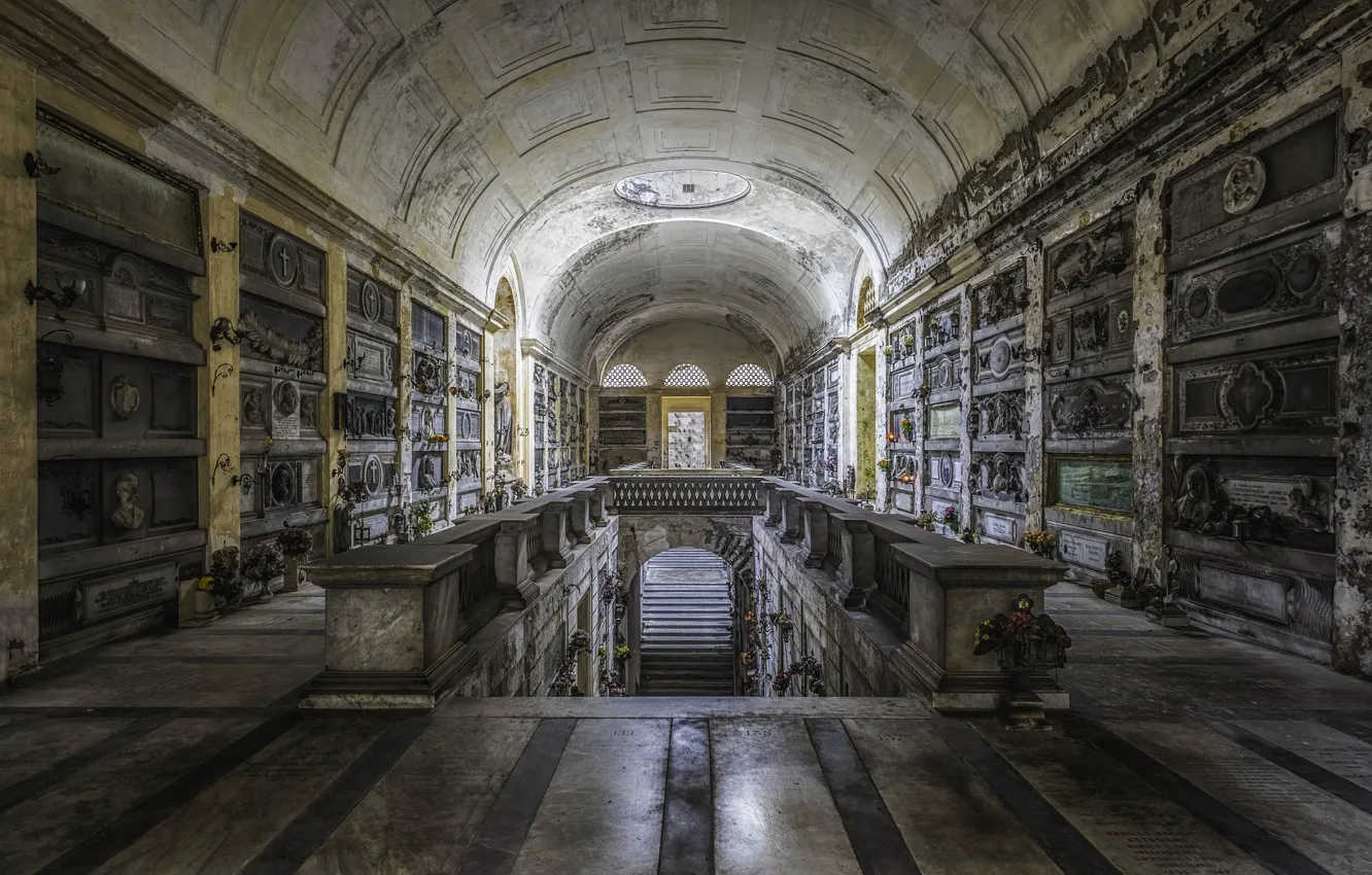 Photo wallpaper background, architecture, columbarium