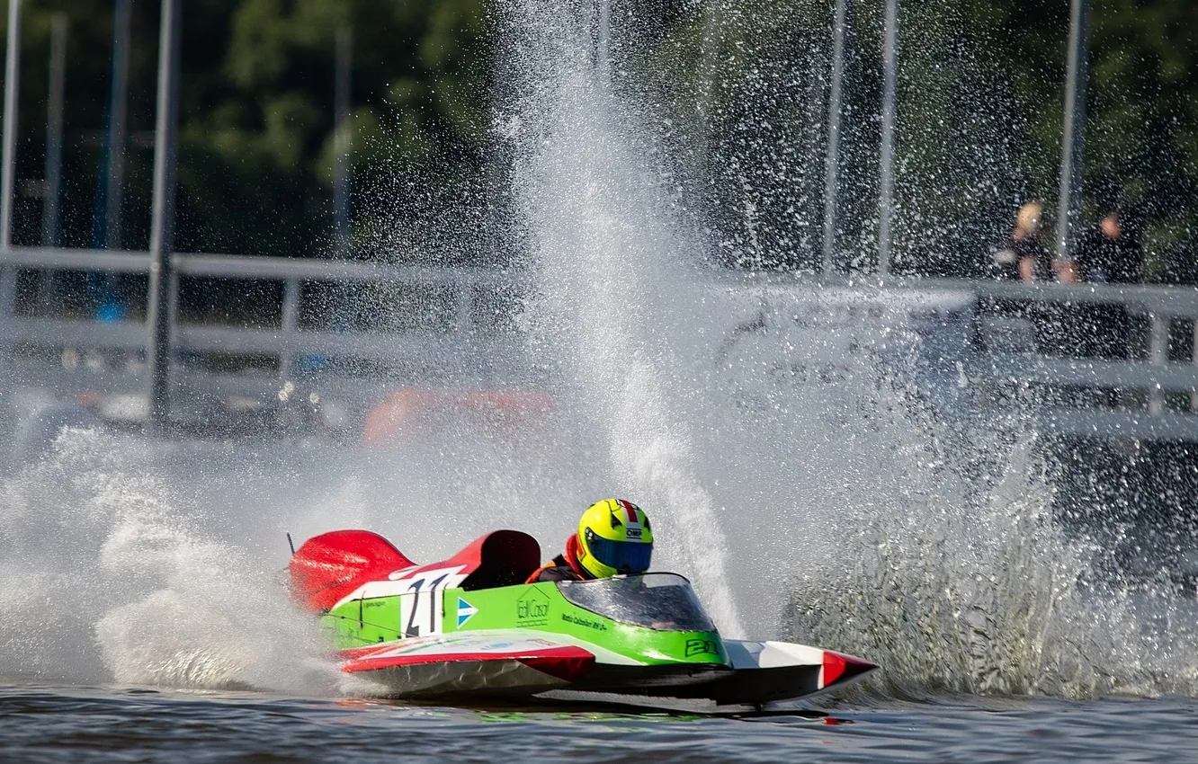 Photo wallpaper race, boat, speed