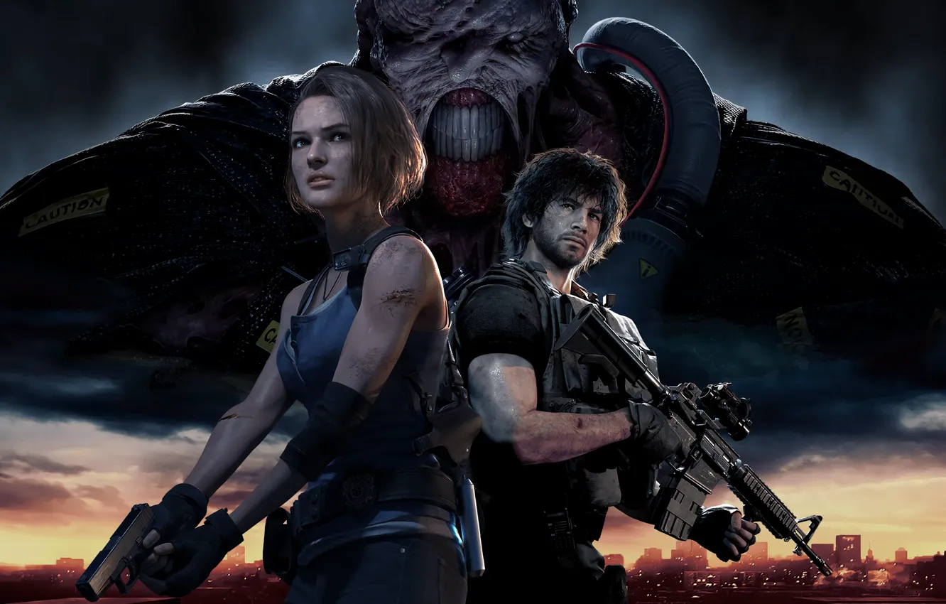 Photo wallpaper characters, Resident Evil, Resident Evil 3, Resident Evil 3 (2020)
