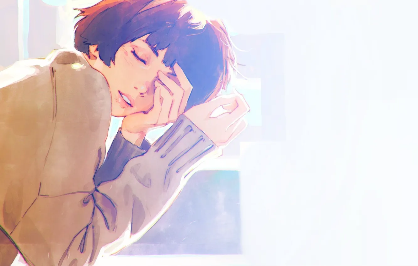 Photo wallpaper girls, drawings, Kuvshinov Ilya