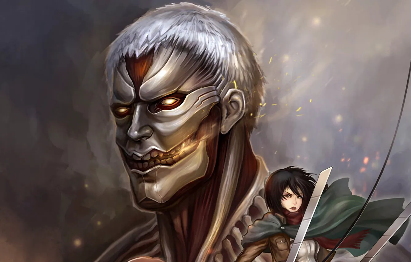 Photo wallpaper anime, asian, giant, manga, japanese, asiatic, powerful, strong