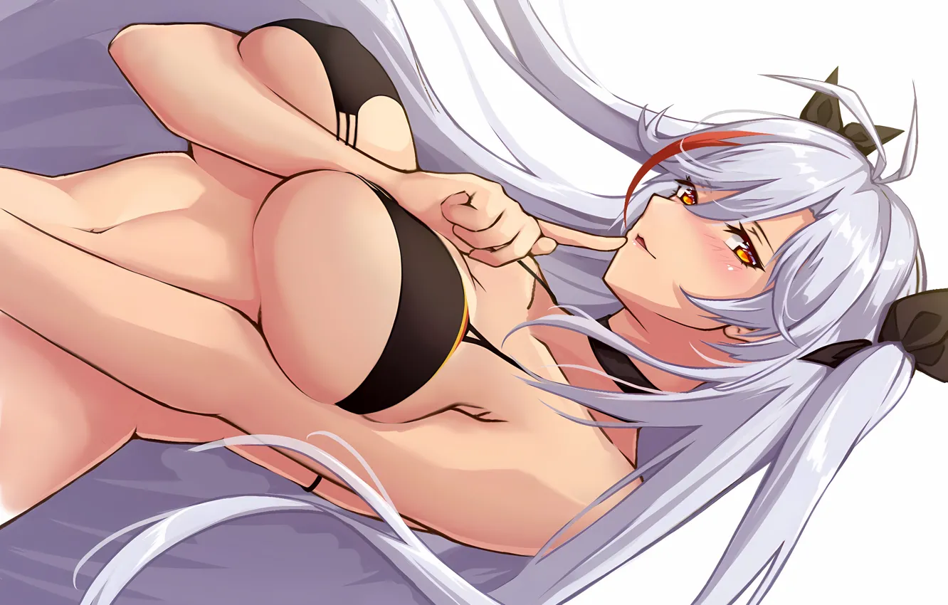 Photo wallpaper girl, sexy, cleavage, long hair, boobs, anime, beautiful, twintails