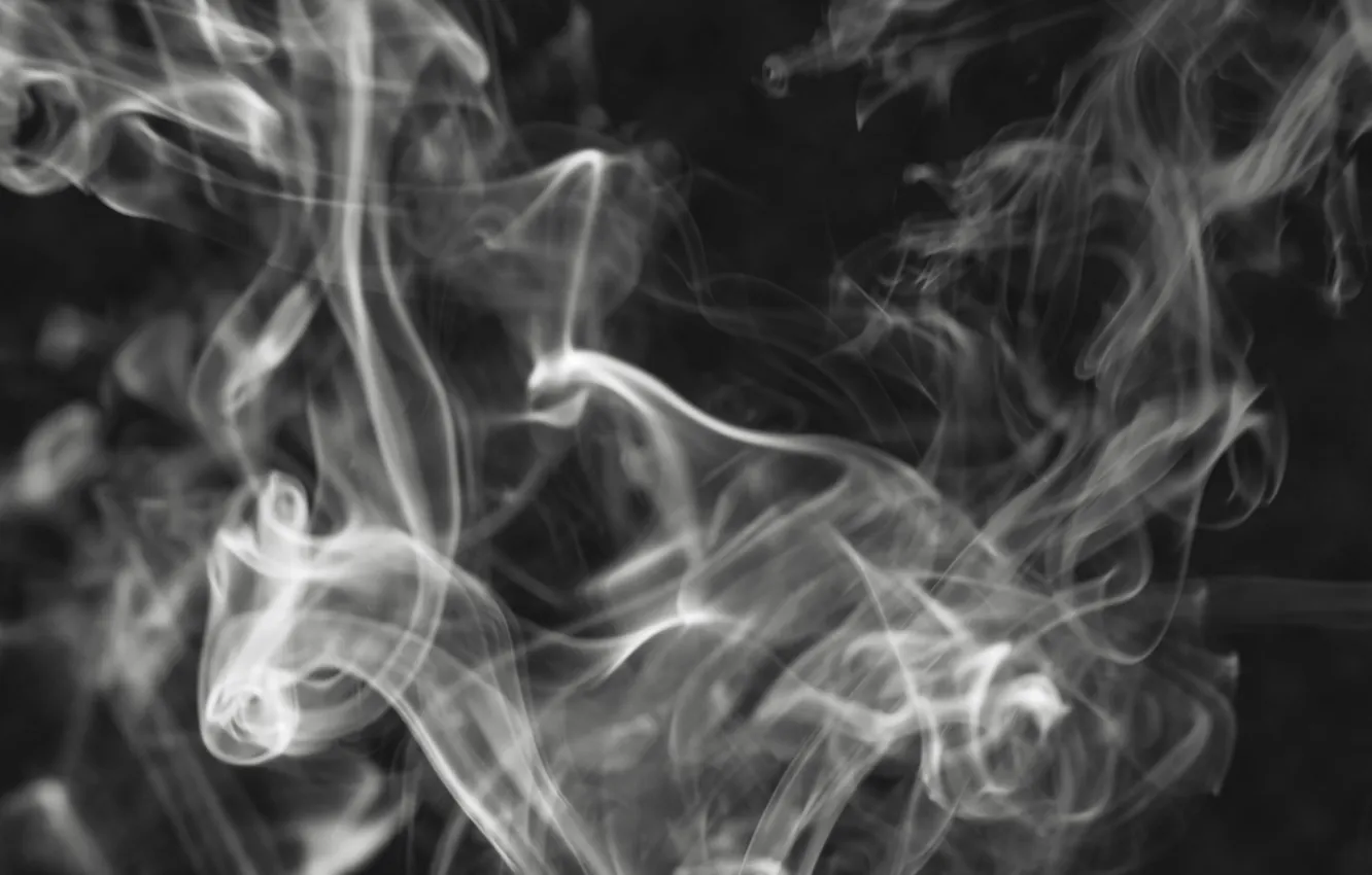 Photo wallpaper smoke, smoke background, cigarette smoke, smoke on black