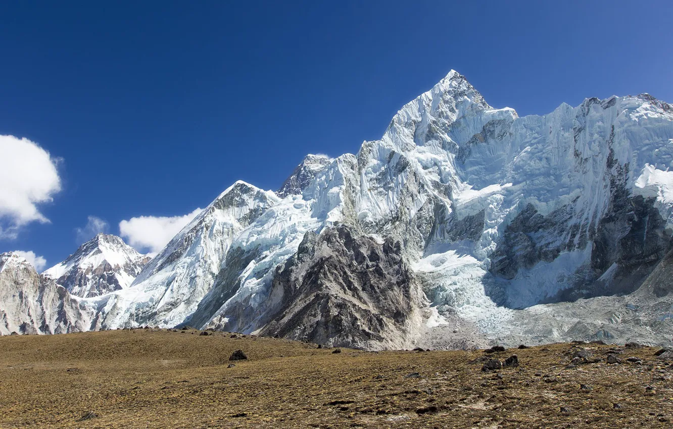 Photo wallpaper mountains, tops, Everest, Nepal, Nuptse