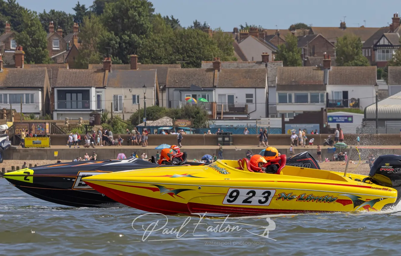 Photo wallpaper race, boat, speed