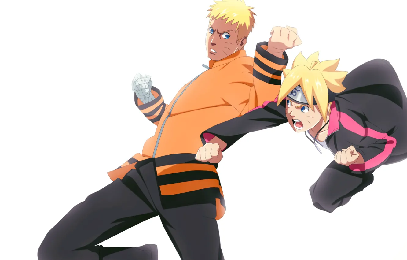 Photo wallpaper father, Naruto, son, Uzumaki Naruto, Boruto, Boruto Uzumaki