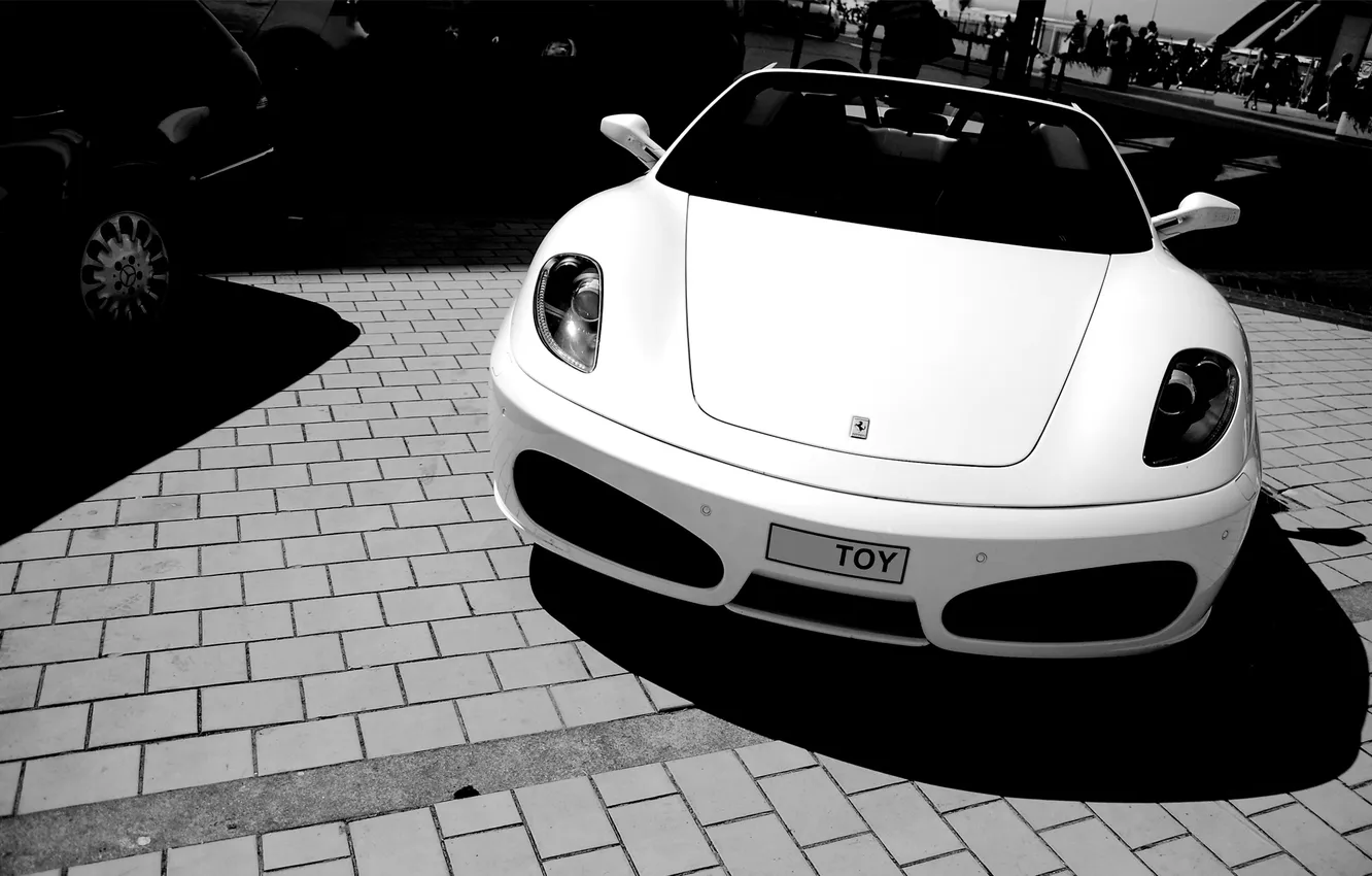 Photo wallpaper white, F430, Ferrari, white, Ferrari