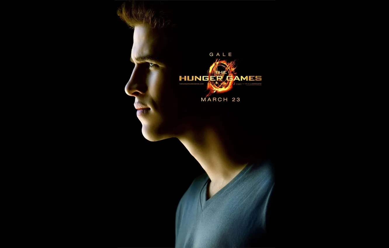 Photo wallpaper face, movies, the hunger games, the hunger games, Liam Hemsworth, liam hemsworth