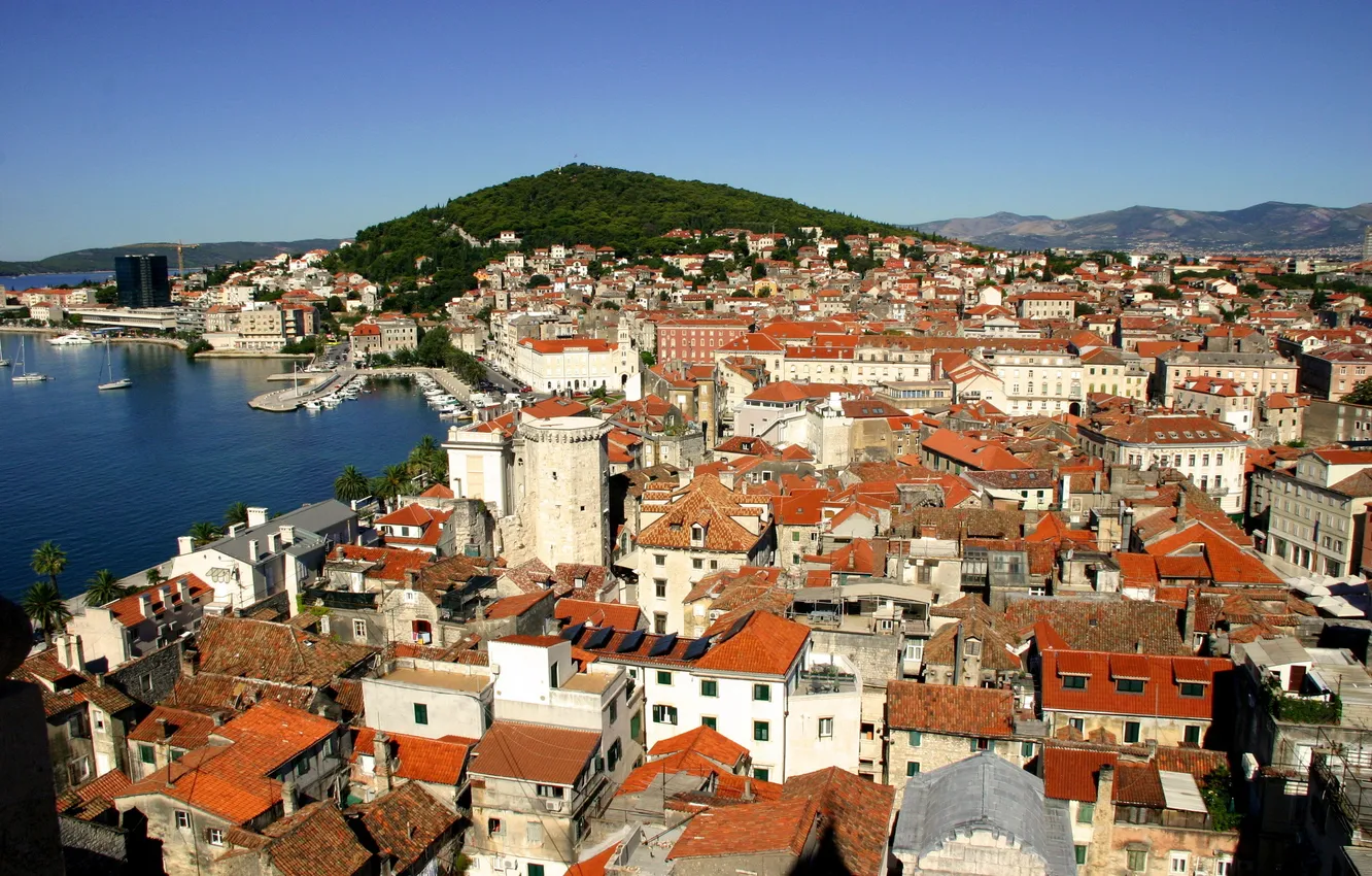 Photo wallpaper the city, photo, home, Croatia, Split