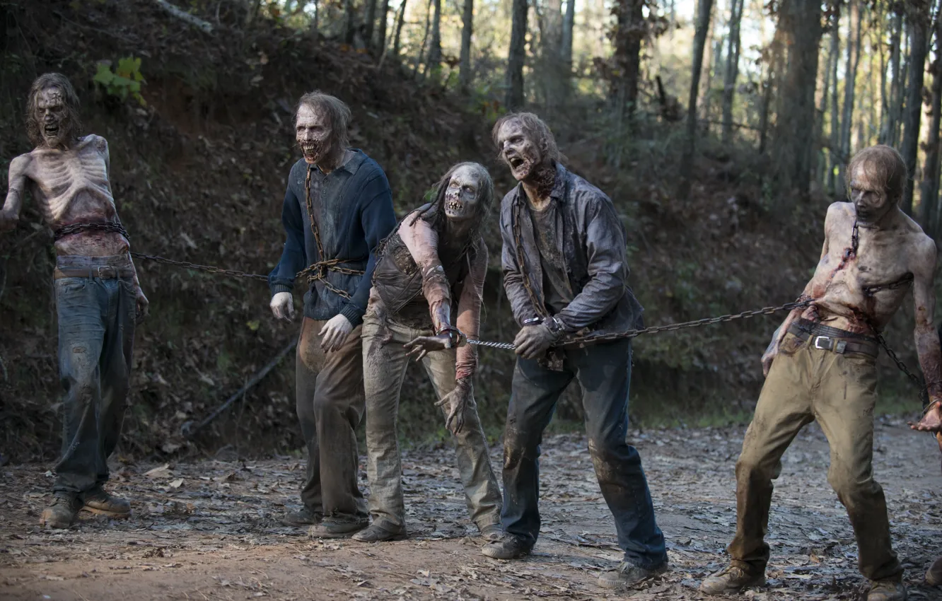 Photo wallpaper ambush, chain, dead, The Walking Dead, The walking dead, Season 6