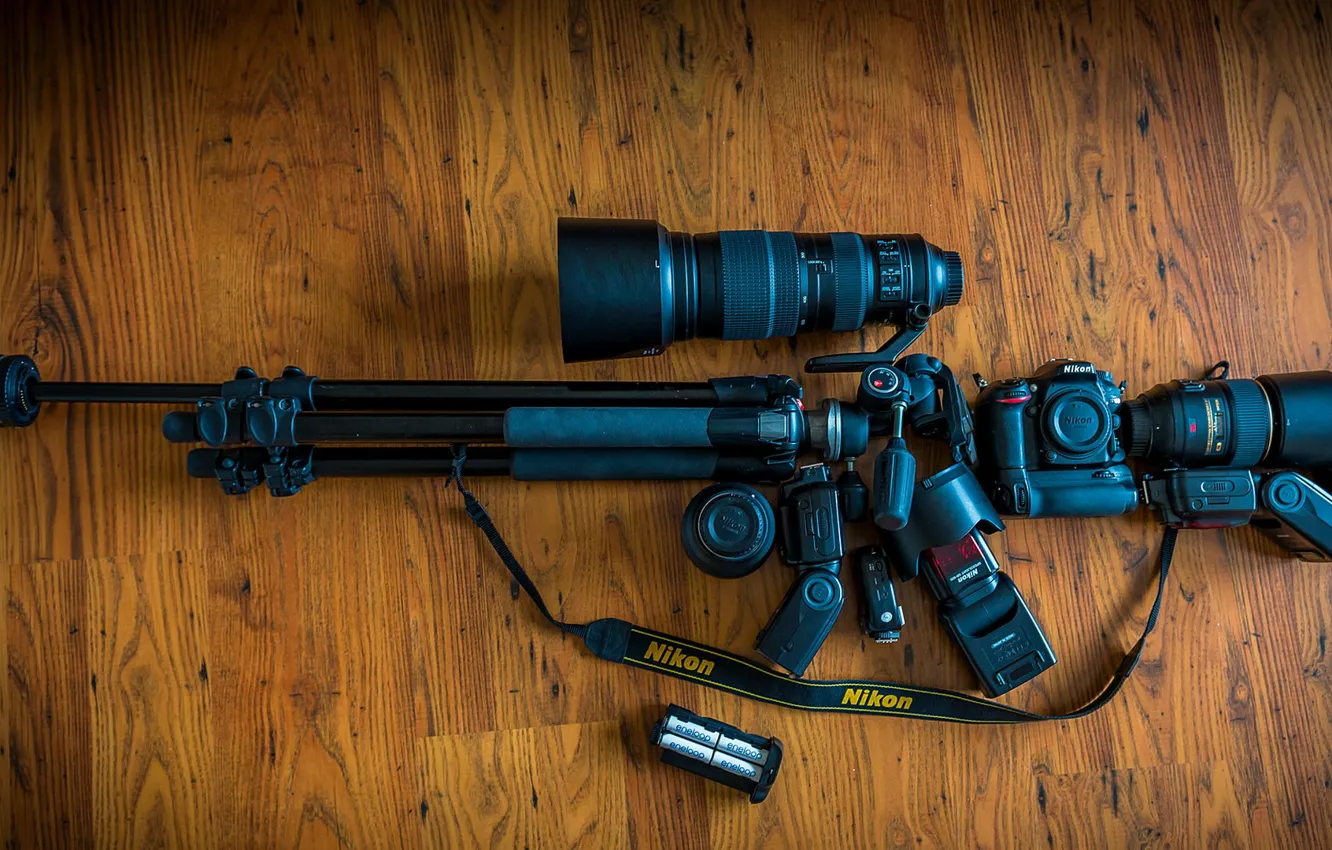 Photo wallpaper Nikon, Machine Gun, Gear