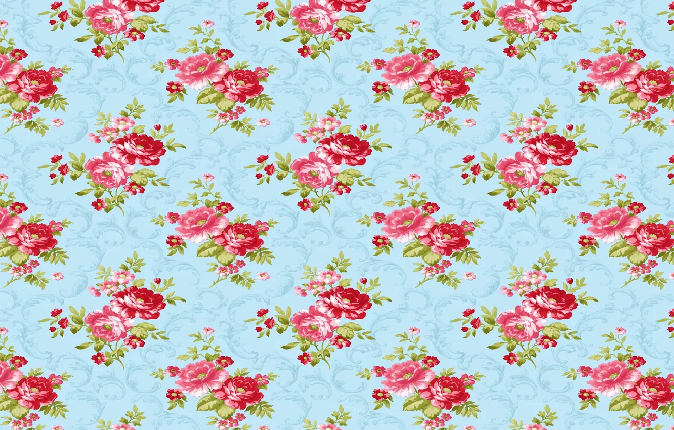 Photo wallpaper flowers, Wallpaper, roses, texture