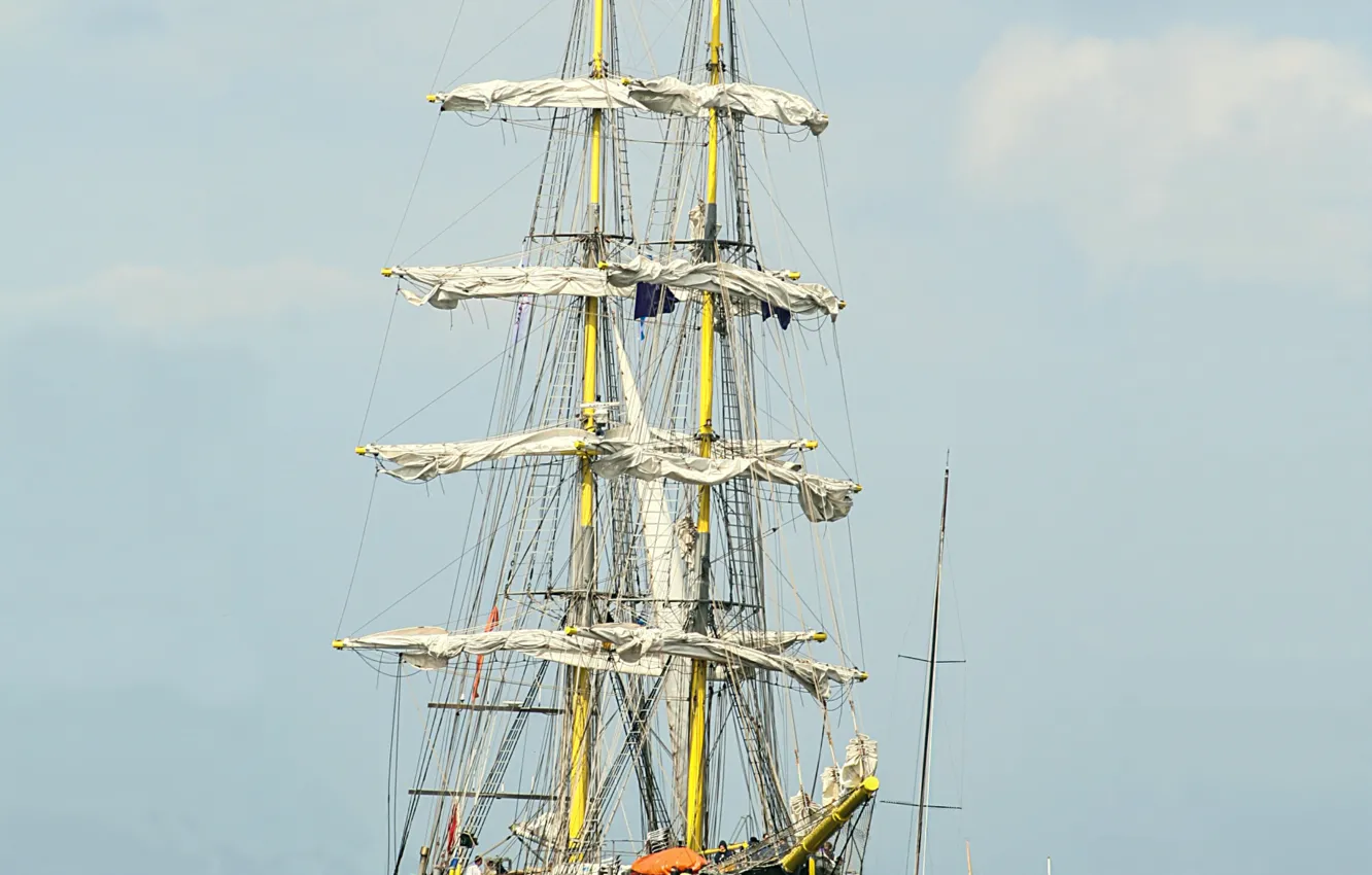 Photo wallpaper sea, sailboat, regatta