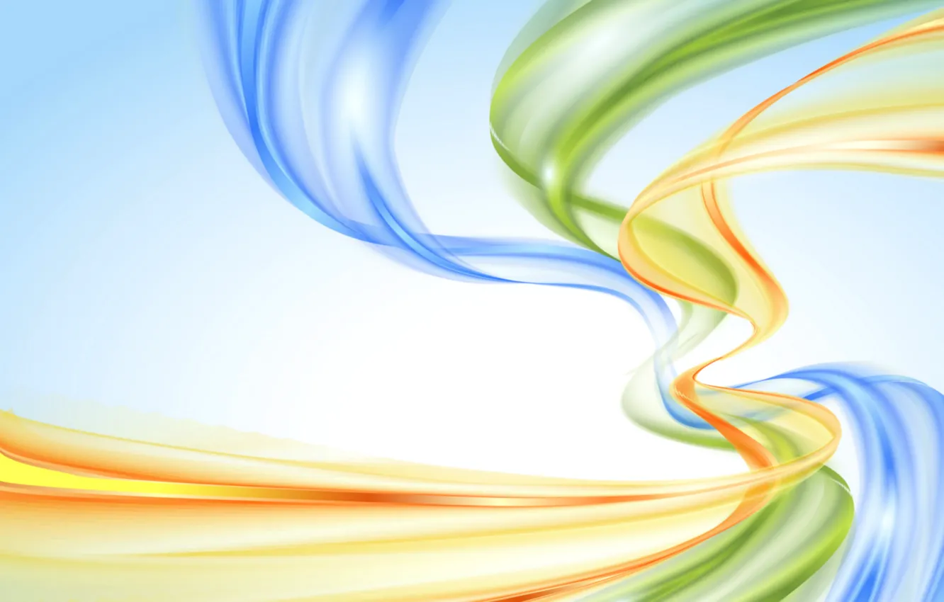 Photo wallpaper abstraction, background, rainbow, colors, abstract, pastel, waves, rainbow