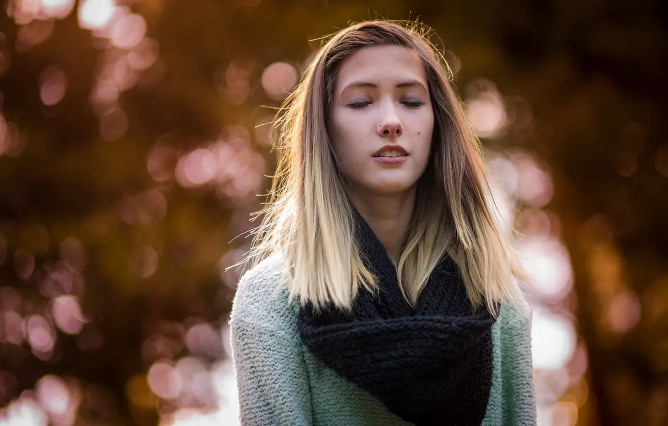 Photo wallpaper girl, background, portrait