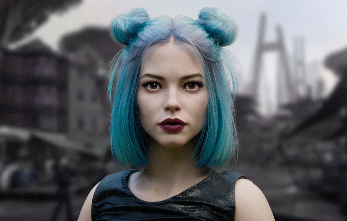 Photo wallpaper model, graphics, hairstyle, Lisa, Encore Games