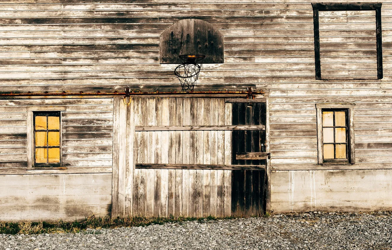 Photo wallpaper sport, the barn, shield