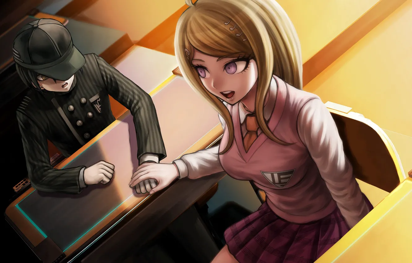 Photo wallpaper class, two, Danganronpa, School of despair