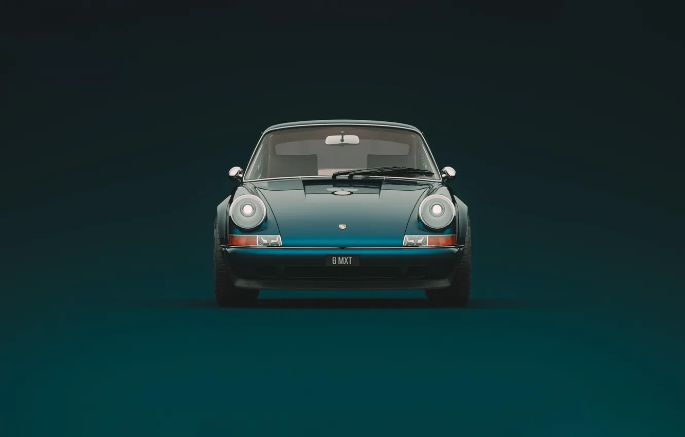 Photo wallpaper Auto, Minimalism, 911, Porsche, Machine, Style, Car, The front