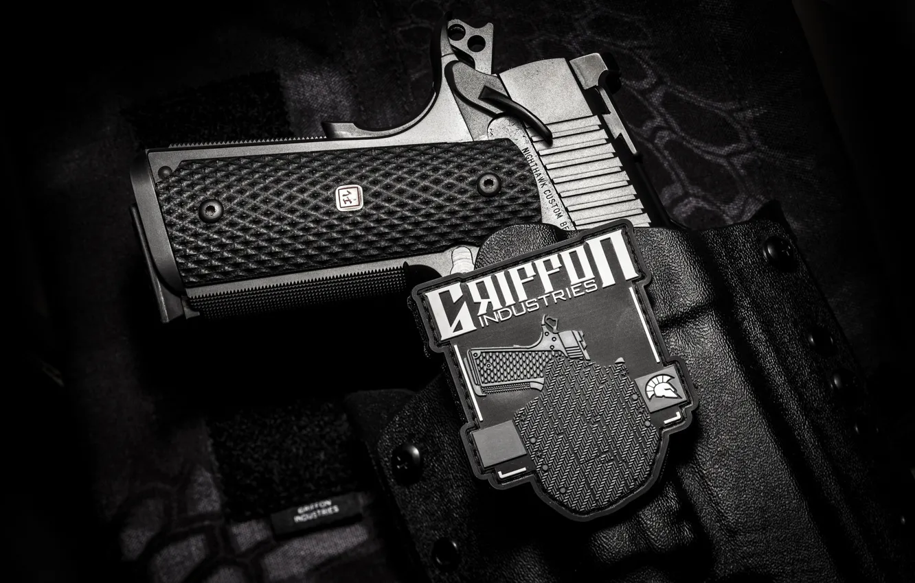 Photo wallpaper gun, weapons, Nighthawk, Custom, semi-automatic