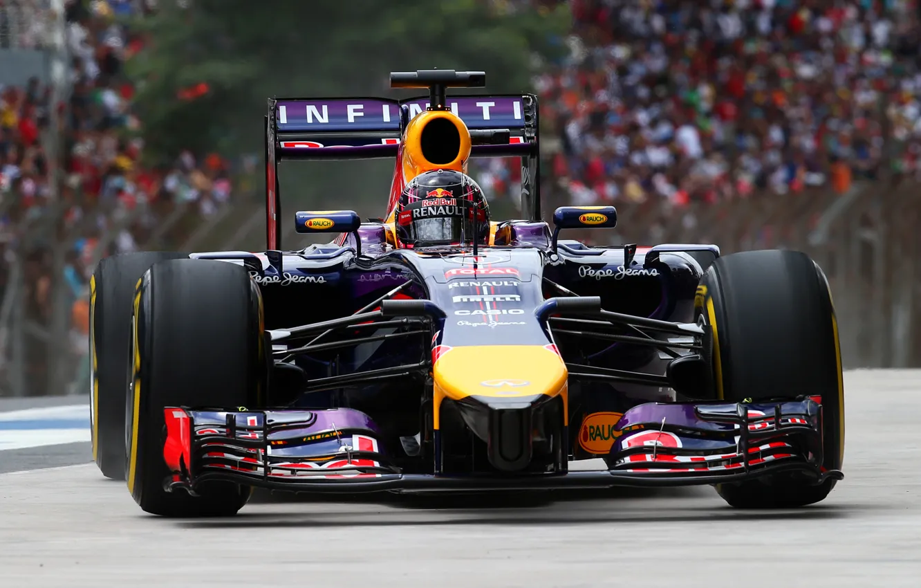Photo wallpaper Background, Formula 1, Red Bull, Vettel, FAS