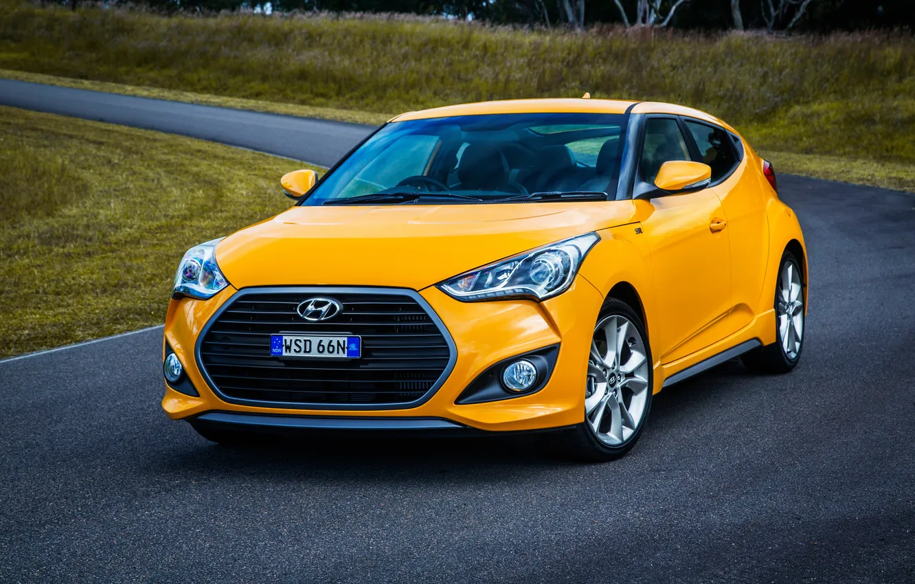 Photo wallpaper Hyundai, Turbo, AU-spec, Veloster, Veloster HD, 2015, Hyundai, Hyundai