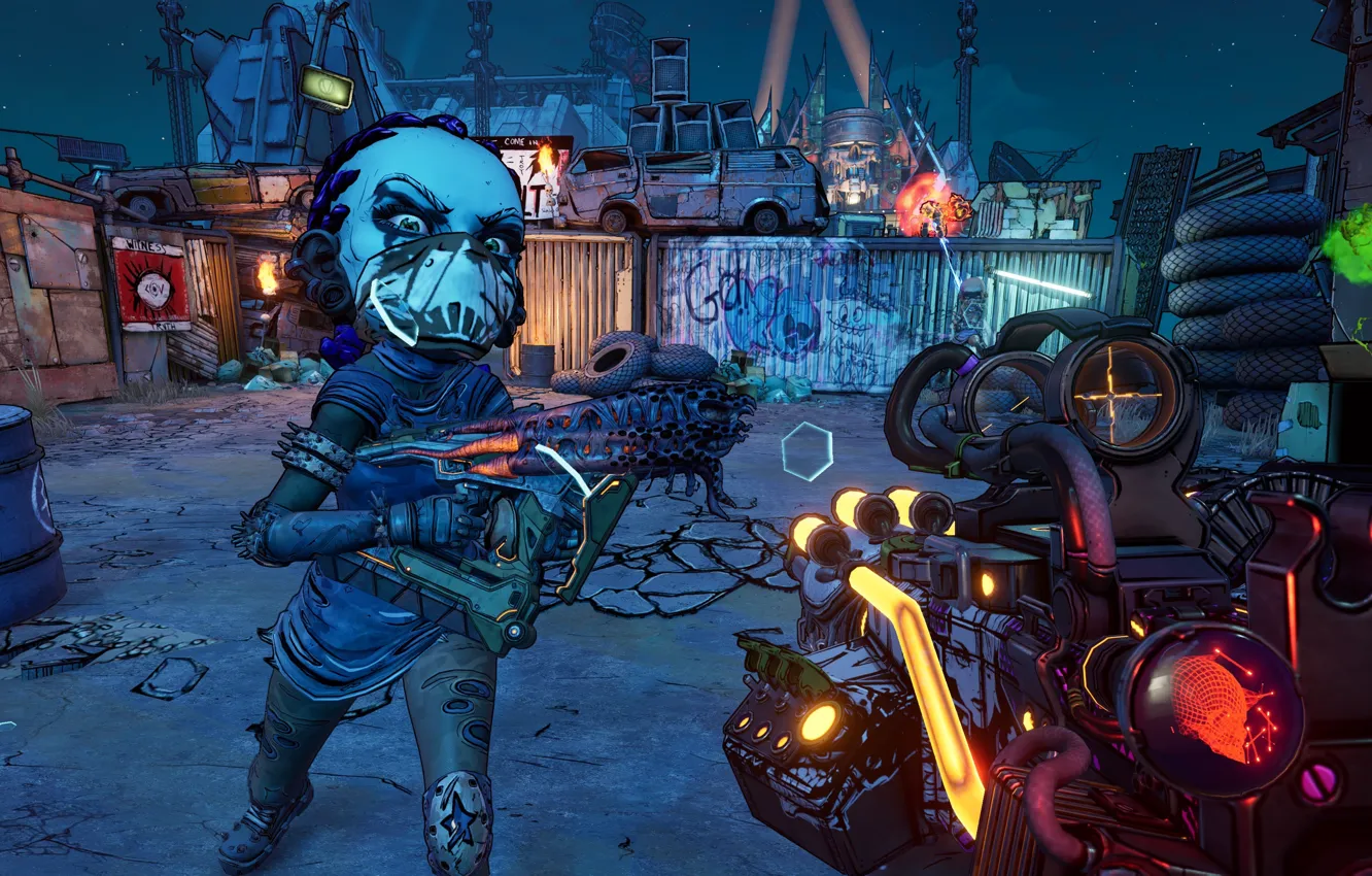 Photo wallpaper weapons, being, container, Borderlands 3