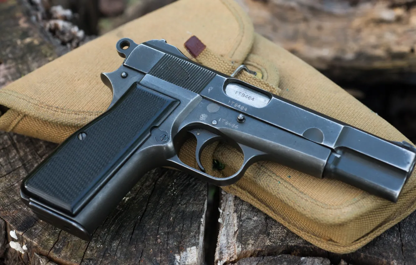 Photo wallpaper gun, weapons, gun, weapon, Browning, Browning Hi-Power