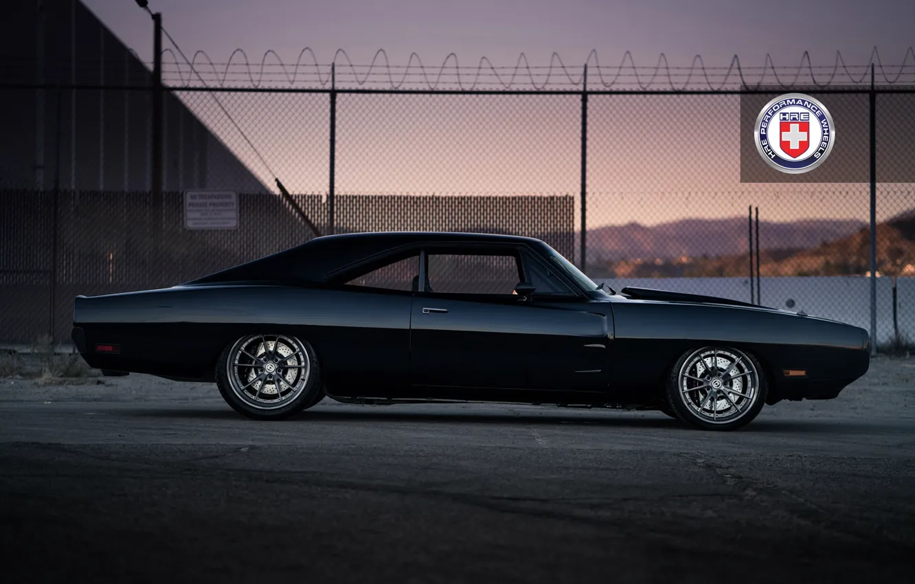 Photo wallpaper 1971, Dodge, Charger, with, HRE, Brushed, Tantrum, S104