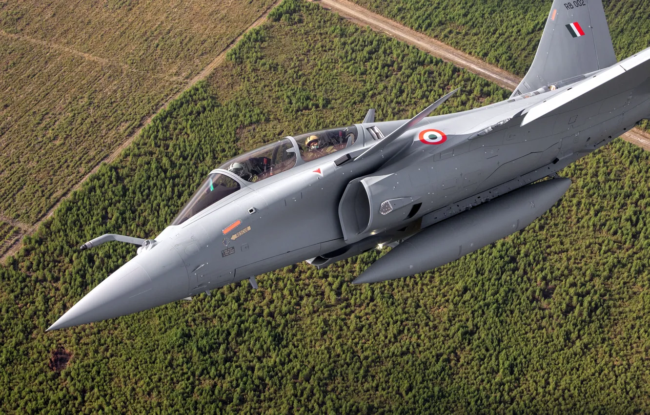 Photo wallpaper Fighter, Pilot, Dassault Rafale, The Indian air force, Cockpit, PTB, Rafale DH