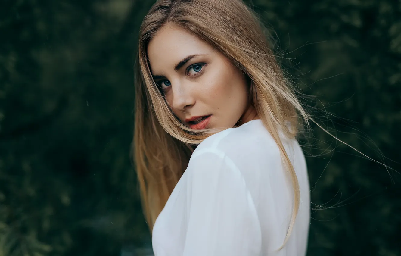 Photo wallpaper look, face, background, beauty