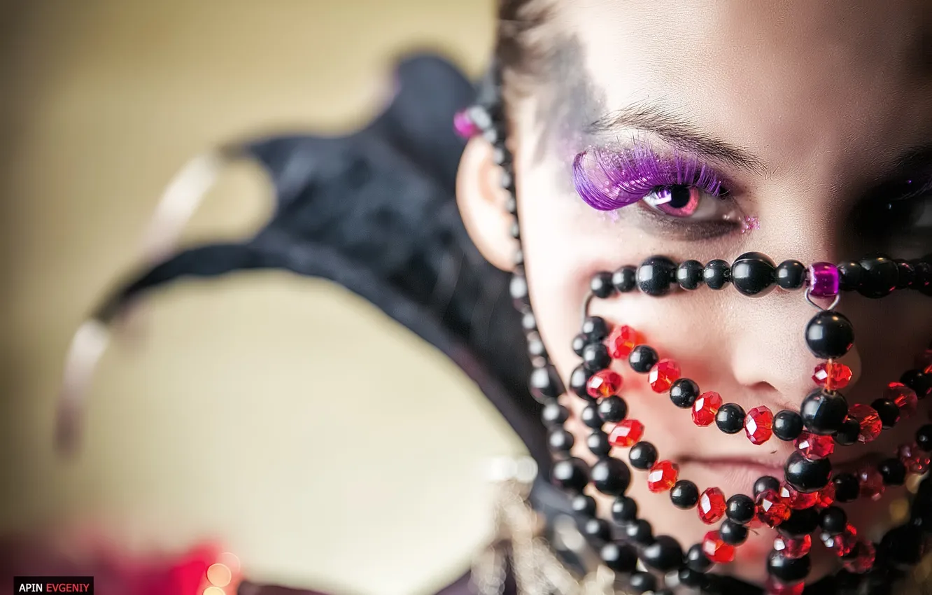 Photo wallpaper look, girl, photographer, beads, girl, photography, photographer, Eugene APIN