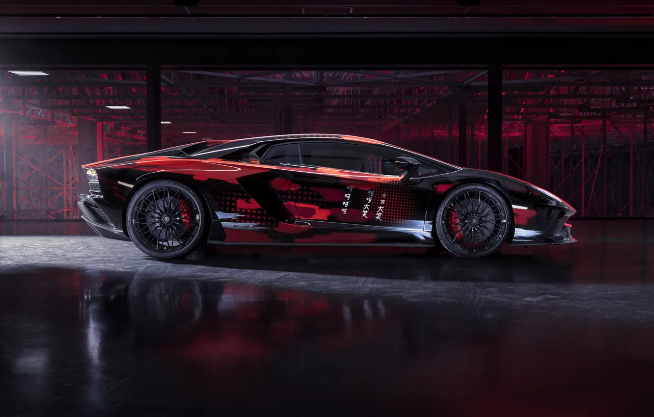 Photo wallpaper Lamborghini, supercar, 2020, Aventador S, Lamborghini Aventador S, by Yohji Yamamoto