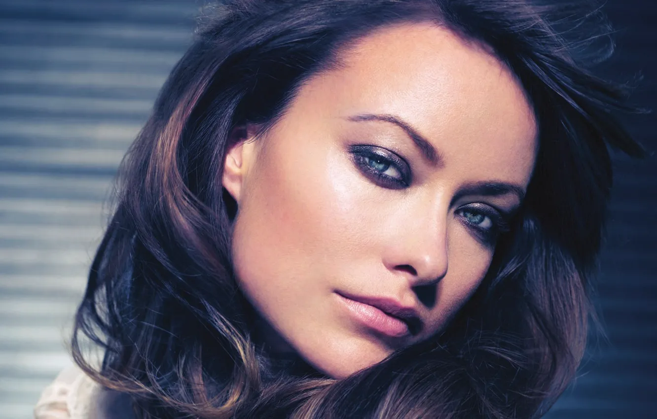 Photo wallpaper look, girl, hair, brunette, Olivia Wilde, Olivia Wilde