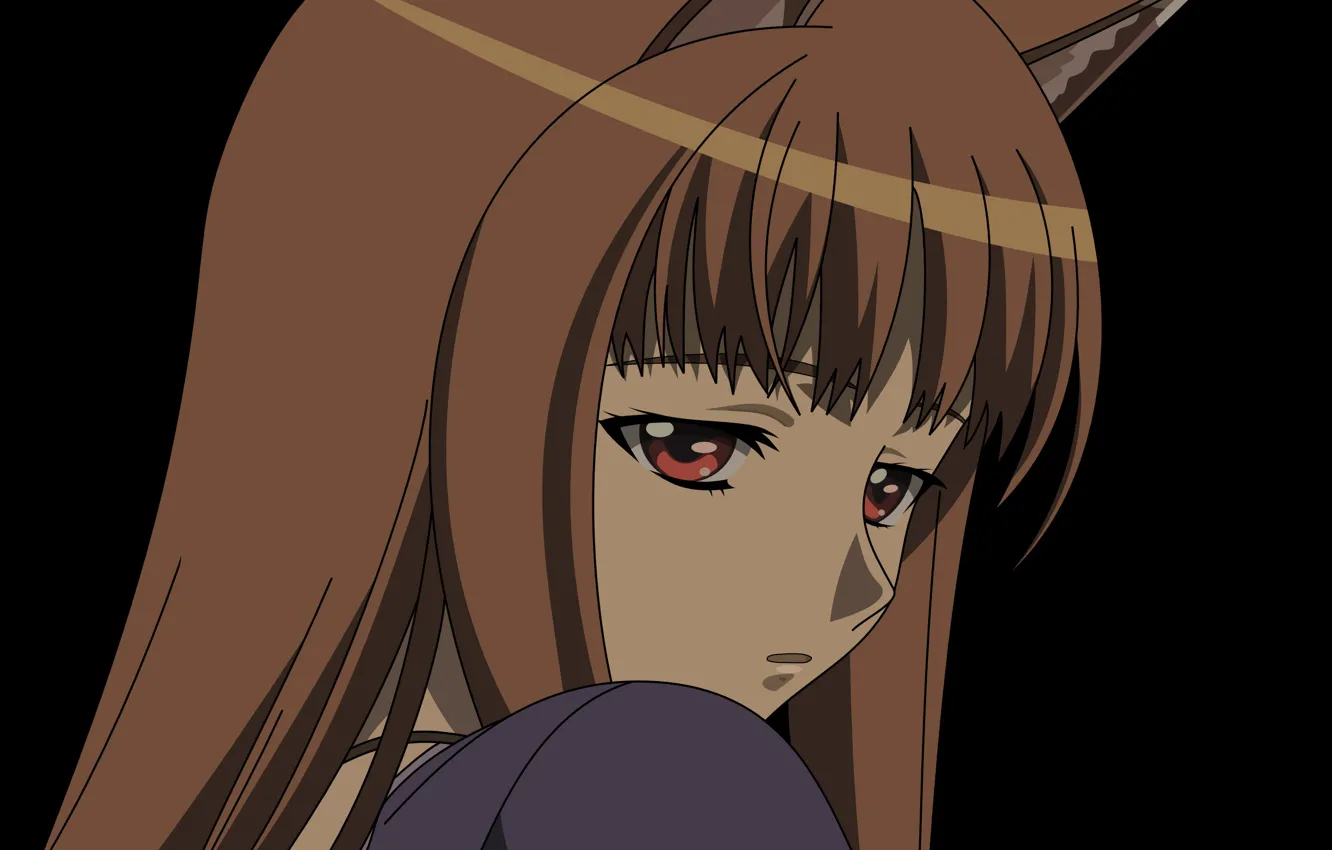 Photo wallpaper Eyes, Anime, Anime, Horo, Red, Spice and wolf, Holo, Eyes